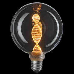 3-Steg DNA Clear Glob 125mm 3,6W 1800K - E27