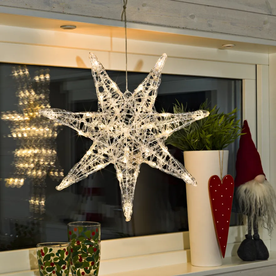 Stjerne akrylplast 45 cm