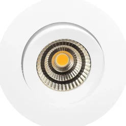 Stretto Isosafe lavtbyggende downlight 5W 2700K Dimbar - Hvit