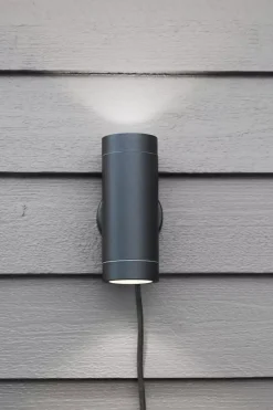 Sylinder vegglampe Svart - Garden 24 - Svart