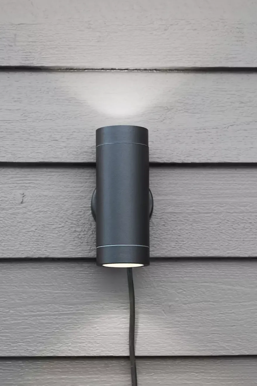 Sylinder vegglampe Svart - Garden 24 - Svart