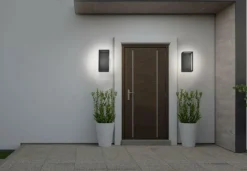 Symmetry vegglampe utendørs IP54 7W - Svart