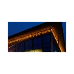 System led istappslynge 3 meter 50 lys varmhvit - Svart