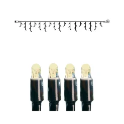 System led istappslynge 3 meter 50 lys varmhvit - Svart
