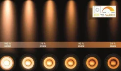 Taylor spot 3 lys IP44 baderom warm to dim 3x5W 2200-3000K