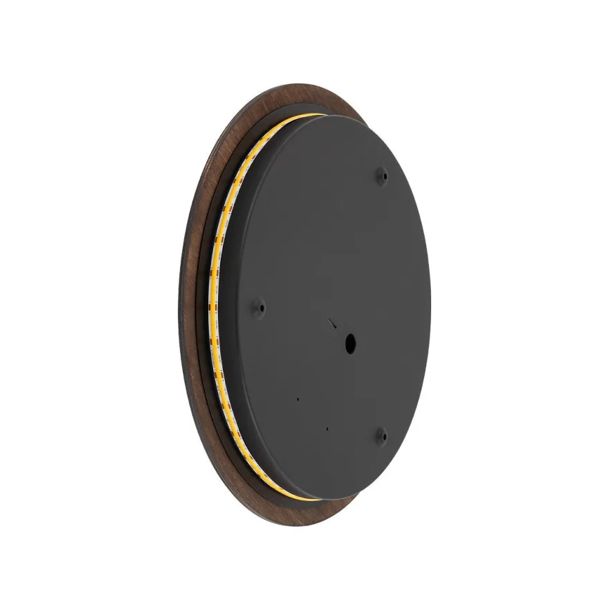Timber rund vegglampe 35 cm 13W 3000 Kelvin