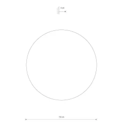 Timber rund vegglampe 50 cm 16W 3000 Kelvin