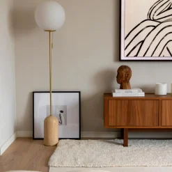 Torrano gulvlampe - Travertine