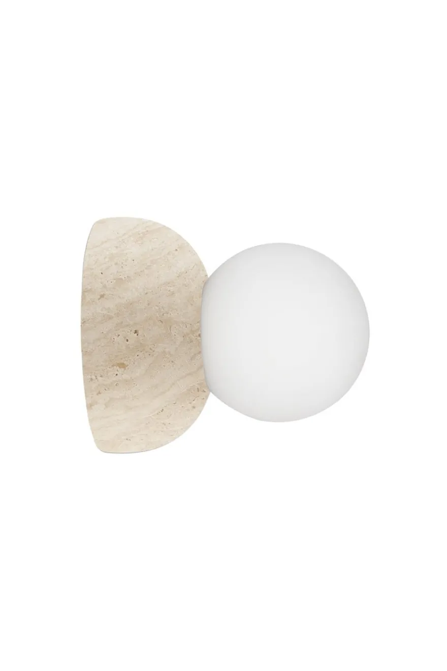 Torrano vegg og taklampe - Travertine