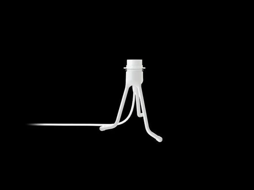 Tripod fot mini til bordlamper hvit