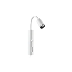 Tube vegglampe med USB 3000K dimbar