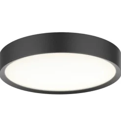 Universal taklampe 43 cm 3-step dim 36W 3000 Kelvin IP44 - Svart