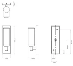 Verona vegglampe baderom IP44