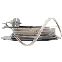230V LED-Strip 9,2W 3000K IP65 Dimbar m/stikkontakt - 20 meter