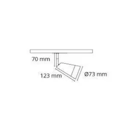 Zip Glass spot 6W LED 2700K