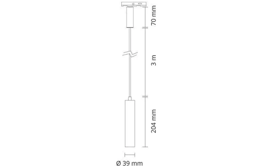 Zip Tube Micro pendel 7W LED 2700K