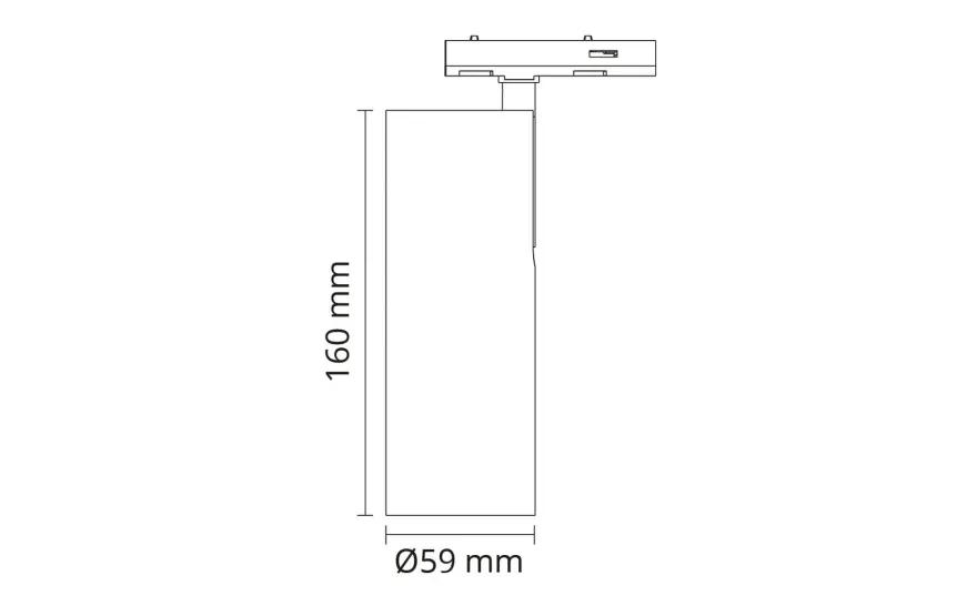 Zip Tube Mini spot 14W LED DTW 2000-4000K
