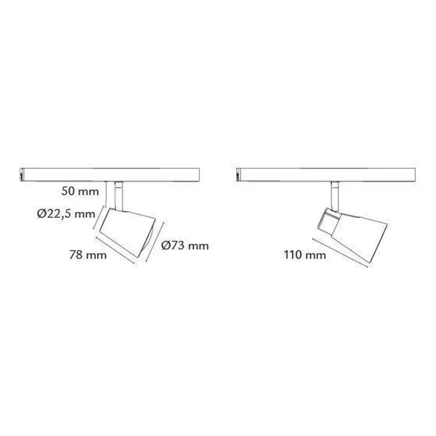 Zip Zoom spot 6W LED 2700K